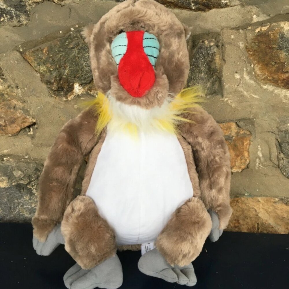 RARE Fiesta Mandrill Baboon Large 17" Plush Stuffed Animal Monkey Toy